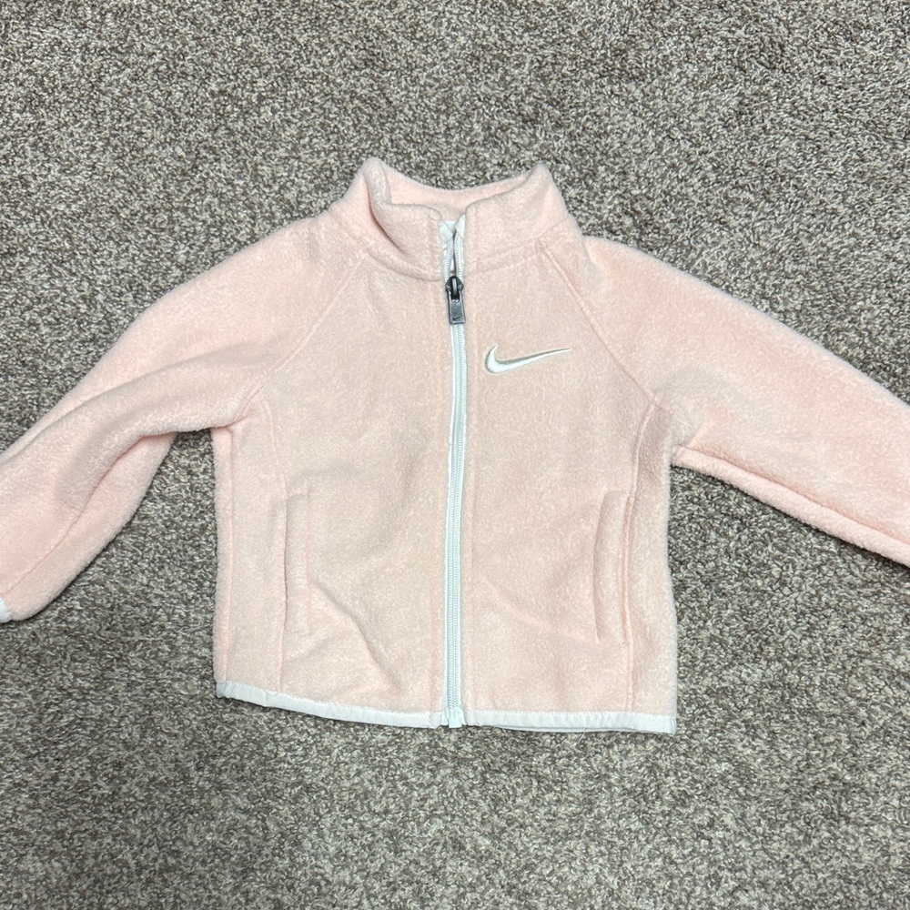 Nike Light Pink Fleece Jacket Coat Girls 12month